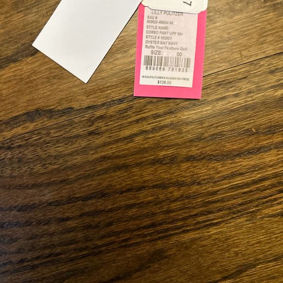 Lilly Pulitzer Corso Pant Womens Size 00 Blue Floral Athletic Casual UPF 50+ NWT - Picture 5 of 5